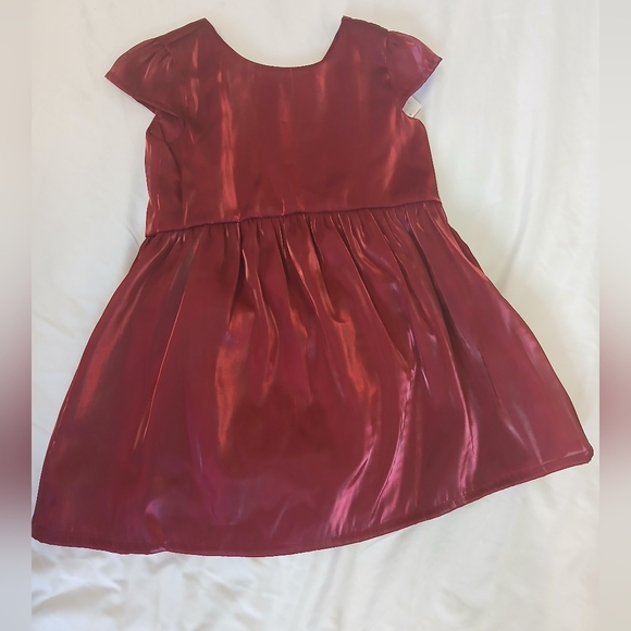 Carter's Rich Red Satin Dress Size 18 m - Picture 1 of 9